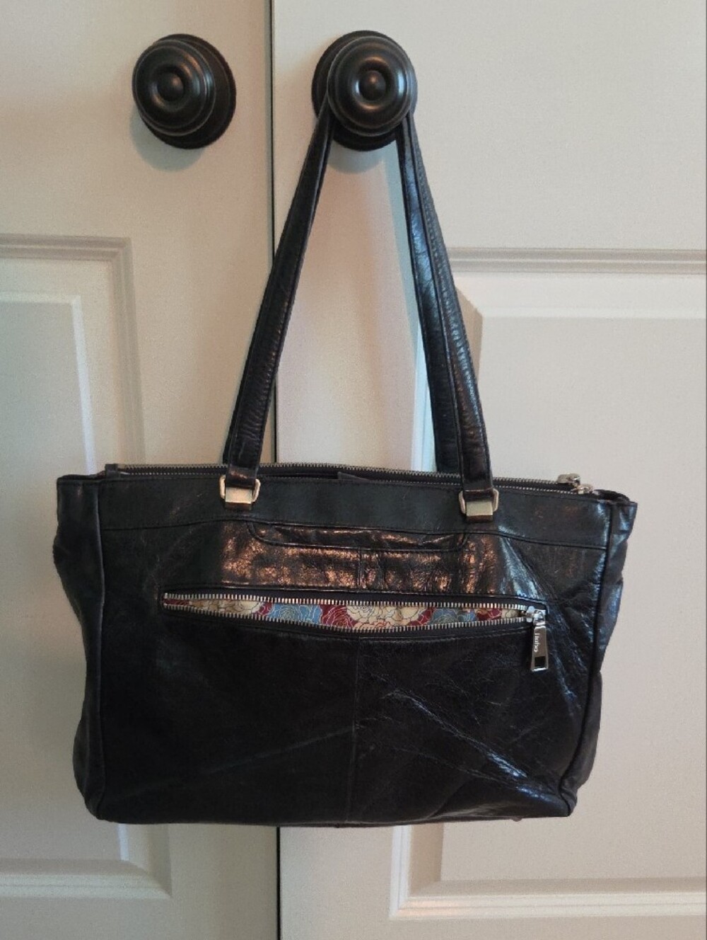 HOBO Floral Lined All Purpose Tote With Interior Pockets - Picture 6 of 9